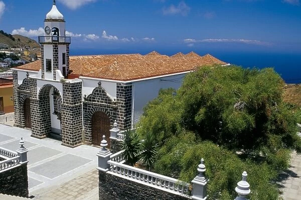 Main church and square, Valverde, El Hierro, Canary Islands, Spain, Atlantic, Europe
