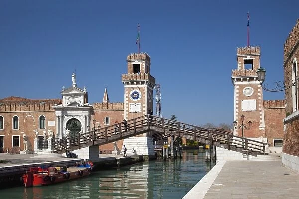 Main entrance, Arsenale, Castello district, Venice, UNESCO World Heritage Site