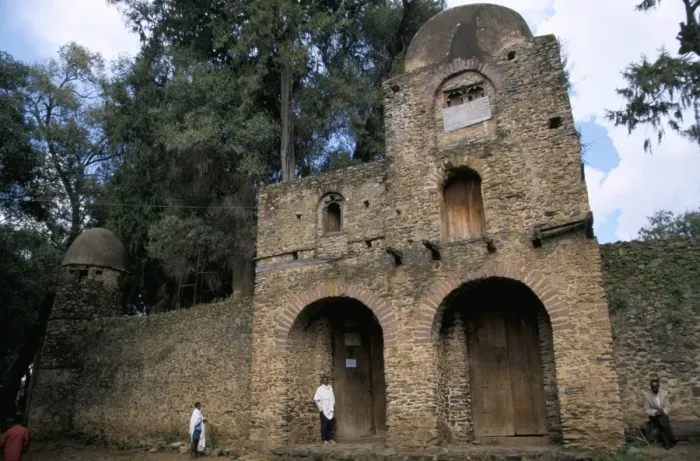 Framed Print : Main entrance to compound, Debre Berham church, Gondar, Ethiopia, Africa Framed Print : Main entrance to compound, Debre Berham church, Gondar, Ethiopia, Africa