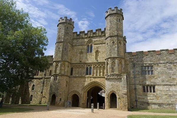 Main entrance and Gatehouse, Battle Abbey, Battle, Sussex, England, United Kingdom