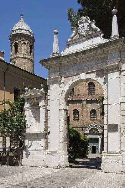 The main gateway, Chiesa di San Vitale, UNESCO World Heritage Site, Ravenna