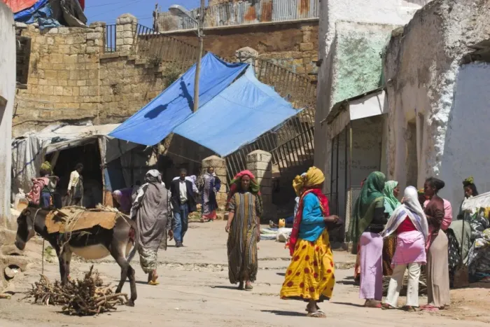 Framed Print : The main market known as Gidir Magala, previously known as the Muslim market Framed Print : The main market known as Gidir Magala, previously known as the Muslim market
