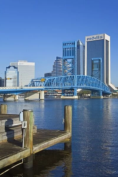 Main Street Bridge and skyline, Jacksonville, Florida, United States of America