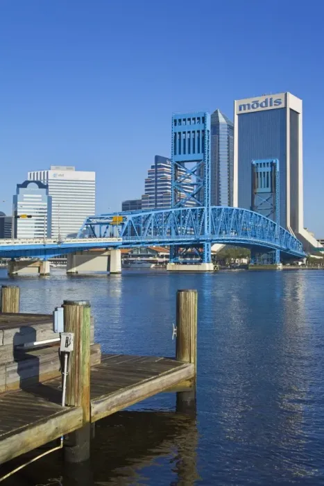 Framed Print : Main Street Bridge and skyline, Jacksonville, Florida, United States of America Framed Print : Main Street Bridge and skyline, Jacksonville, Florida, United States of America