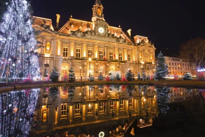 Framed Print : The Mairie (town hall) of Tours lit up with Christmas lights, Tours, Indre-et-Loire, France, Europe Framed Print : The Mairie (town hall) of Tours lit up with Christmas lights, Tours, Indre-et-Loire, France, Europe