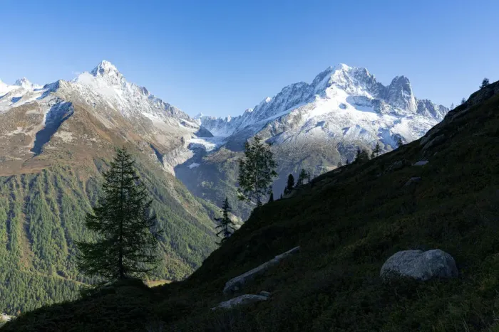 Framed Print : Majestic peaks Aiguille du Chardonnet, Aiguille Verte and Argentiere Glacier Framed Print : Majestic peaks Aiguille du Chardonnet, Aiguille Verte and Argentiere Glacier