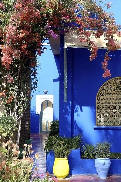 The Majorelle Garden, created by the French cabinetmaker Louis Majorelle