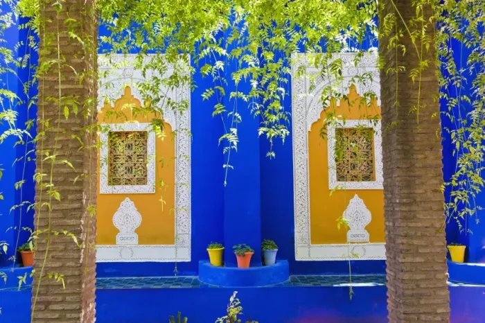 Framed Print : Majorelle Gardens (Gardens of Yves Saint-Laurent), Marrakech, Morocco, North Africa, Africa Framed Print : Majorelle Gardens (Gardens of Yves Saint-Laurent), Marrakech, Morocco, North Africa, Africa