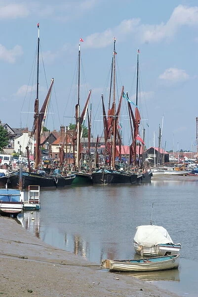 Maldon, a Blackwater Estuary town known for its Thames Sailing Barges, Essex