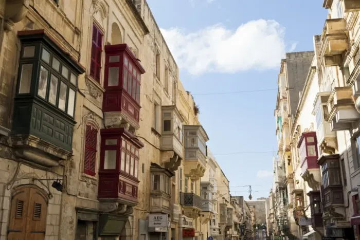 Framed Print : Maltese balconies in the old town, Valletta, Malta, Europe Framed Print : Maltese balconies in the old town, Valletta, Malta, Europe