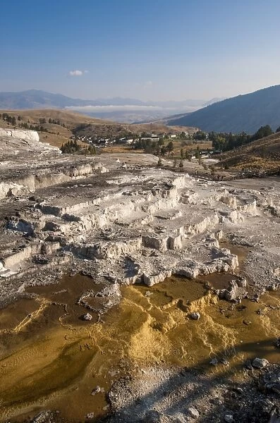 Mammoth Hot Springs terraces, Yellowstone National Park, UNESCO World Heritage Site