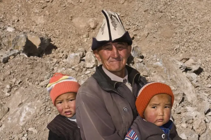 Framed Print : Man with twins in the mountains near Sary Tash, Kyrgyzstan, Central Asia, Asia Framed Print : Man with twins in the mountains near Sary Tash, Kyrgyzstan, Central Asia, Asia