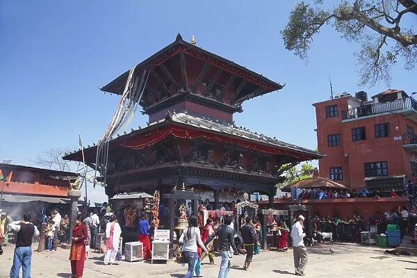 Manakamana Temple, Manakamana, Gorkha District, Gandaki, Nepal, Asia
