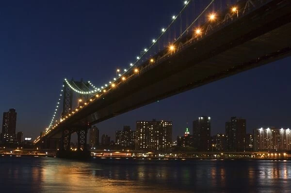 Manhattan Bridge at dusk
