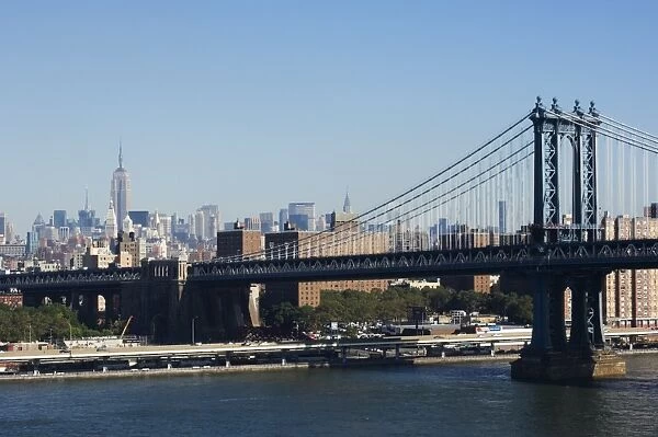 Manhattan Bridge and Mid Town Manhattan