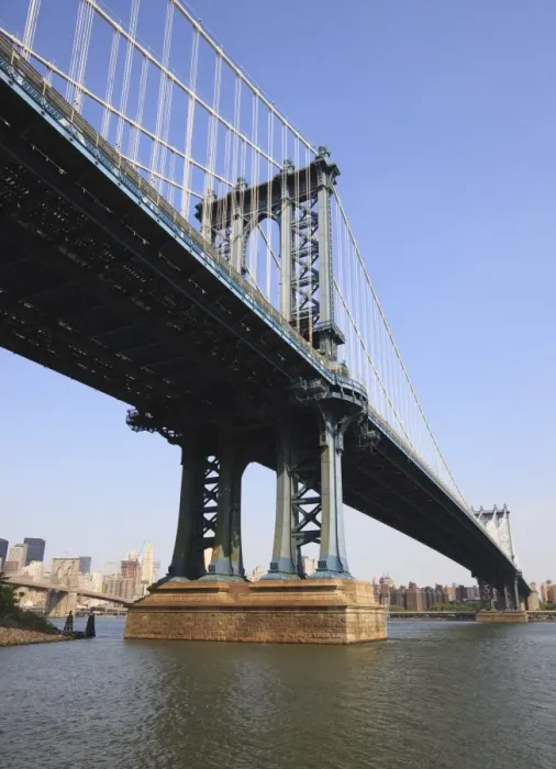 Framed Print : Manhattan Bridge spanning the East River, New York City, New York, United States of America Framed Print : Manhattan Bridge spanning the East River, New York City, New York, United States of America