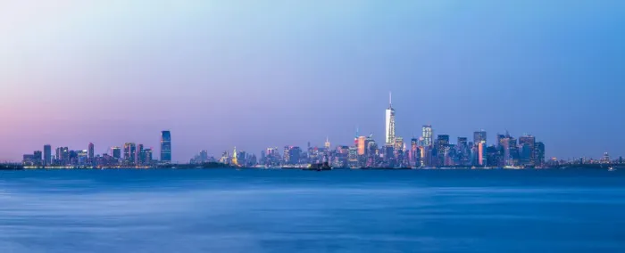 Framed Print : Manhattan and New Jersey Skyline from Staten Island, New York, United States of America Framed Print : Manhattan and New Jersey Skyline from Staten Island, New York, United States of America