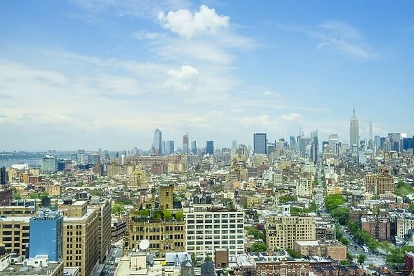 Manhattan skyline from SoHo to the Empire State Building, New York City, United States of America