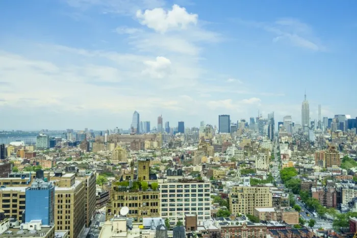 Framed Print : Manhattan skyline from SoHo to the Empire State Building, New York City, United States of America Framed Print : Manhattan skyline from SoHo to the Empire State Building, New York City, United States of America