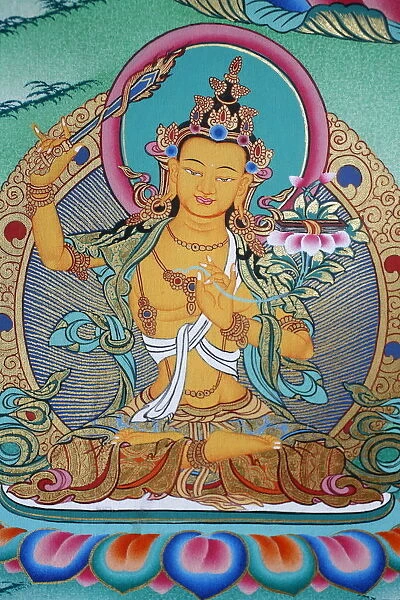 Manjushri, divinity of knowledge, Kopan monastery, Kathmandu, Nepal, Asia
