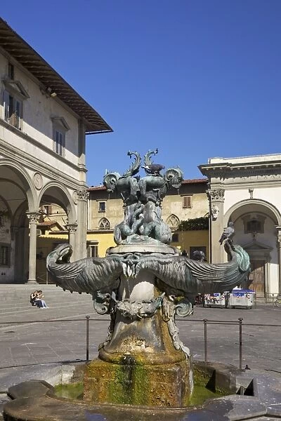 Mannerist bronze fountain by Pietro Tacca, Piazza della Santissima Annunziata