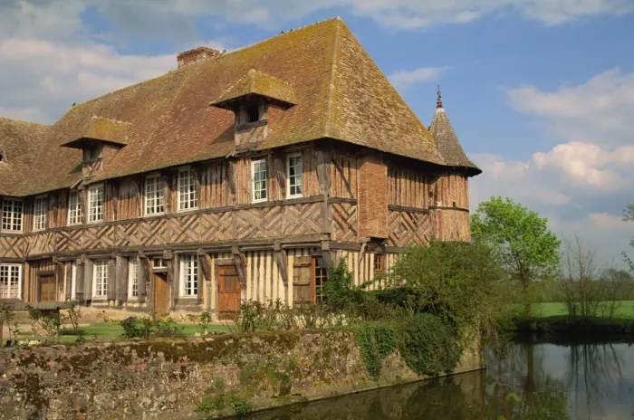 Framed Print : Manoir de Coupesarte, Calvados, Basse Normandie, France, Europe