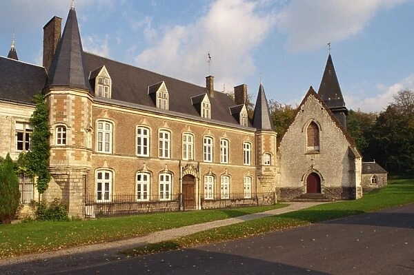 The manor house, Argoules, Picardy, France, Europe