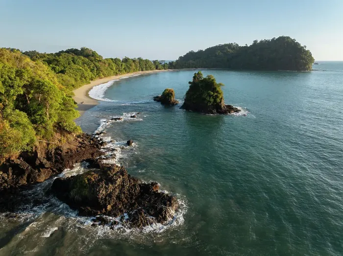 Framed Print : Manuel Antonio Beach, Manuel Antonio National Park, Puntarenas Province, Costa Rica, Central America