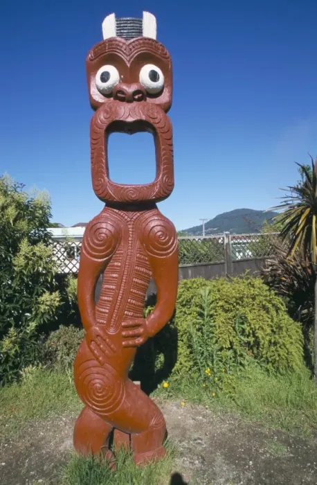 Framed Print : Maori totem carving Framed Print : Maori totem carving