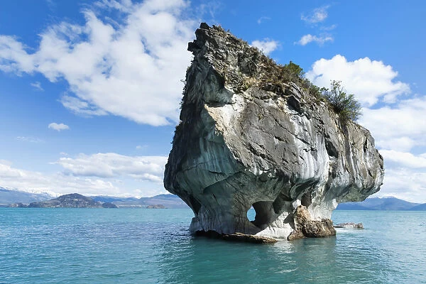 Marble Caves Sanctuary, Marble Chapel on General Carrera Lake, Puerto Rio Tranquilo