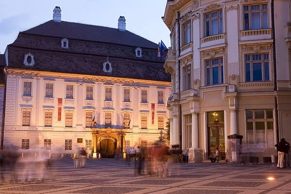 Mare square, Sibiu, Transylvania, Romania, Europe