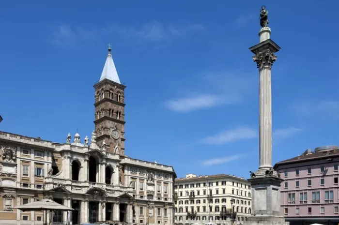 Framed Print : Marian Column and Basilica Santa Maria Maggiore, Rome, Lazio, Italy, Europe Framed Print : Marian Column and Basilica Santa Maria Maggiore, Rome, Lazio, Italy, Europe