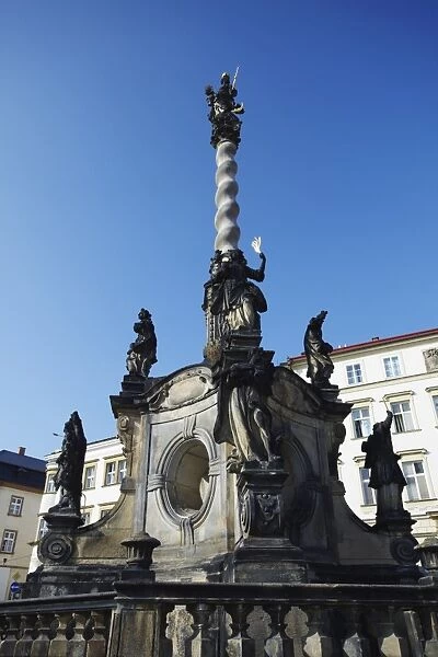 Marian Plague Column in Lower Square (Dolni Namesti), Olomouc, Moravia
