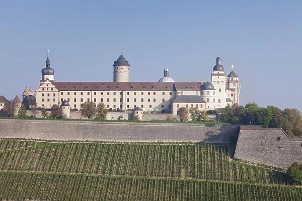 Marienberg Fortress, Wuerzburg, Franconia, Bavaria, Germany, Europe