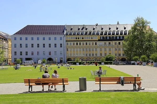 Marienhof Square, Munich, Upper Bavaria, Bavaria, Germany, Europe