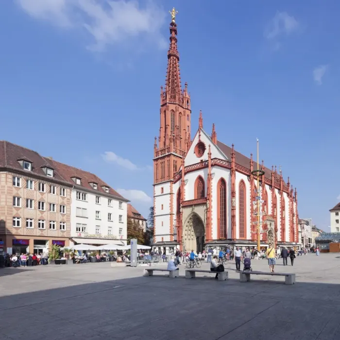 Framed Print : Marienkapelle chapel, market square, Wurzburg, Franconia, Bavaria, Germany, Europe