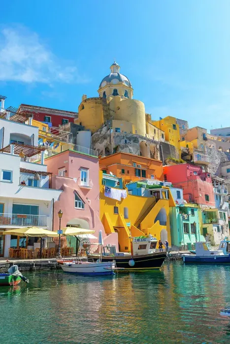 Framed Print : Marina di Corricella, Procida, Flegrean Islands, Campania, Italy, Europe Framed Print : Marina di Corricella, Procida, Flegrean Islands, Campania, Italy, Europe