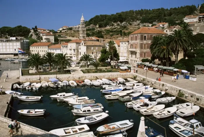 Framed Print : The marina, Hvar, Hvar Island, Croatia, Europe Framed Print : The marina, Hvar, Hvar Island, Croatia, Europe
