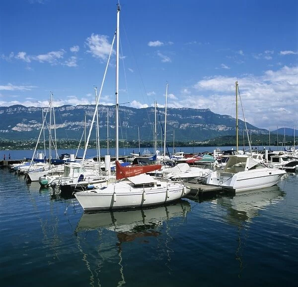 Marina on Lac Du Bourget, Aix les Bains, Rhone Alpes, France, Europe