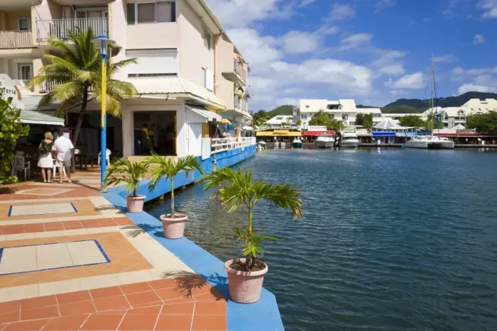 Framed Print : Marina Port-La-Royale in French Marigot, St. Martin, Leeward Islands, West Indies Framed Print : Marina Port-La-Royale in French Marigot, St. Martin, Leeward Islands, West Indies