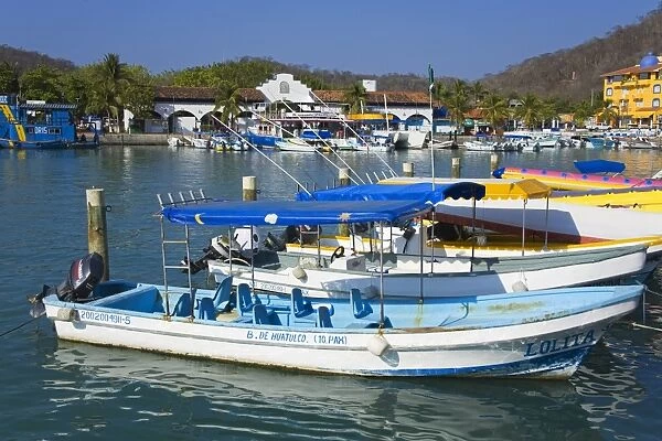 Marina, Santa Cruz Port, Huatulco, Oaxaca State, Pacific Coast, Mexico, North America