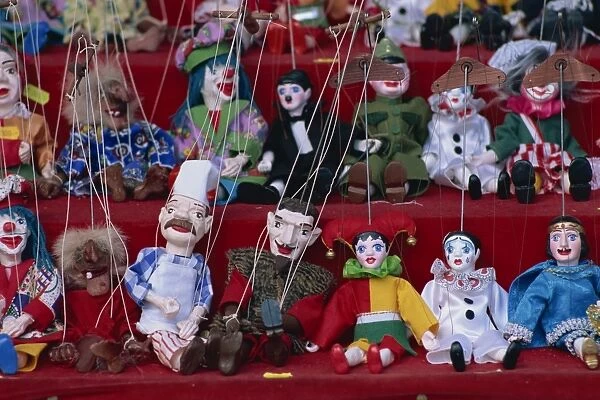 Marionette puppets for sale, Prague, Czech Republic, Europe