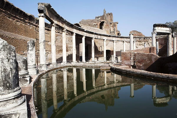 Maritime theatre, Villa Adriana (Hadrians Villa), UNESCO World Heritage Site, Tivoli