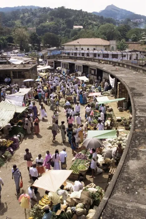 Framed Print : Market area Framed Print : Market area