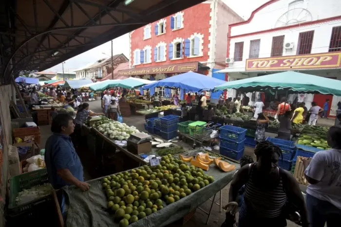 Framed Print : At the market of Cayenne, French Guiana, South America Framed Print : At the market of Cayenne, French Guiana, South America