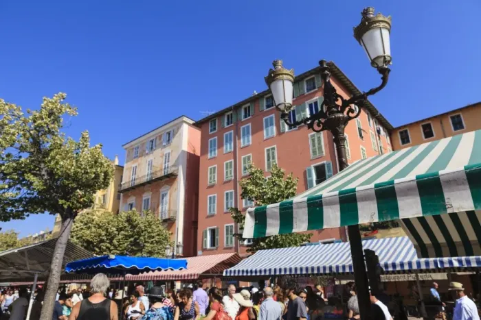 Framed Print : Market, Cours Saleya, Nice, Alpes-Maritimes, Provence, Cote d Azur, French Riviera, France, Europe Framed Print : Market, Cours Saleya, Nice, Alpes-Maritimes, Provence, Cote d Azur, French Riviera, France, Europe