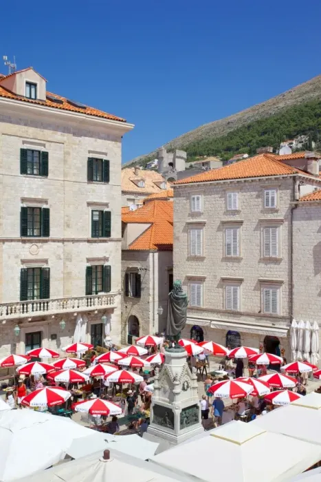 Framed Print : Market, Gunduliceeva Poljana, Dubrovnik, Dalmatia, Croatia, Europe Framed Print : Market, Gunduliceeva Poljana, Dubrovnik, Dalmatia, Croatia, Europe