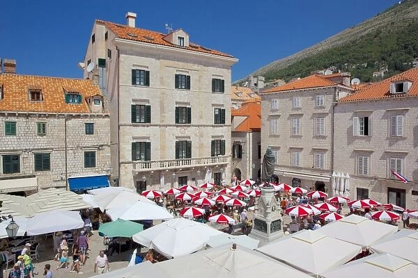 Market, Gunduliceeva Poljana, Dubrovnik, Dalmatia, Croatia, Europe