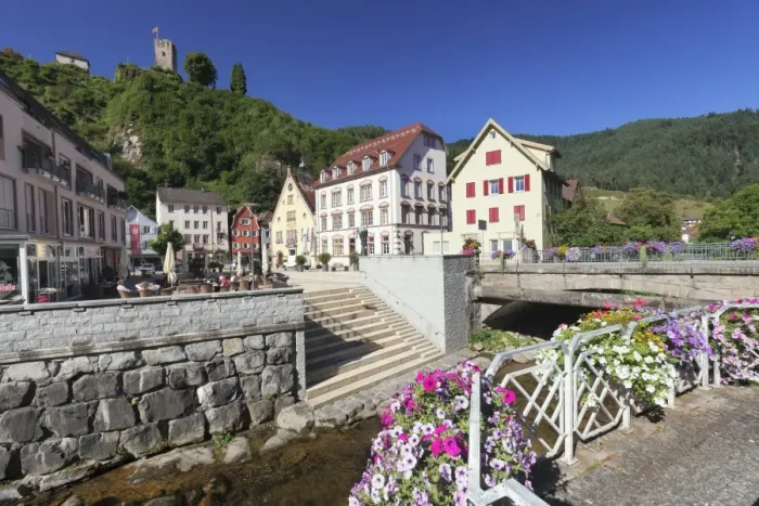 Framed Print : Market place, castle, Hornberg, Gutachtal Valley, Black Forest, Baden Wurttemberg Framed Print : Market place, castle, Hornberg, Gutachtal Valley, Black Forest, Baden Wurttemberg