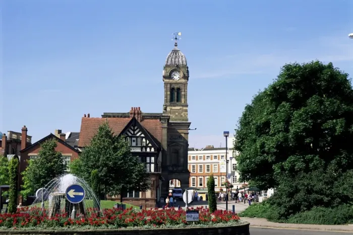 Framed Print : Market Place and Guild Hall, Derby, Derbyshire, England, United Kingdom, Europe Framed Print : Market Place and Guild Hall, Derby, Derbyshire, England, United Kingdom, Europe